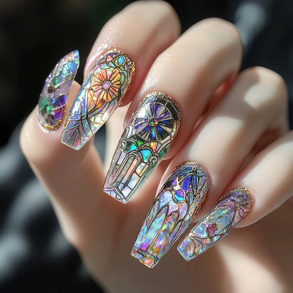 Summer Blossom Press-On Nails