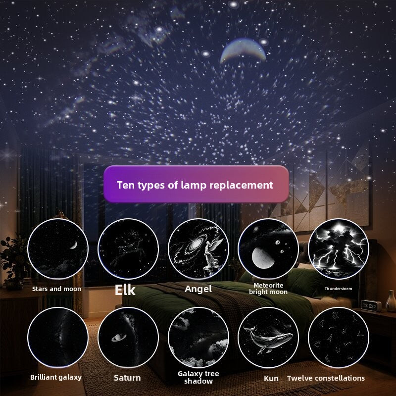 Mini Projection Night Light with Adjustable Brightness