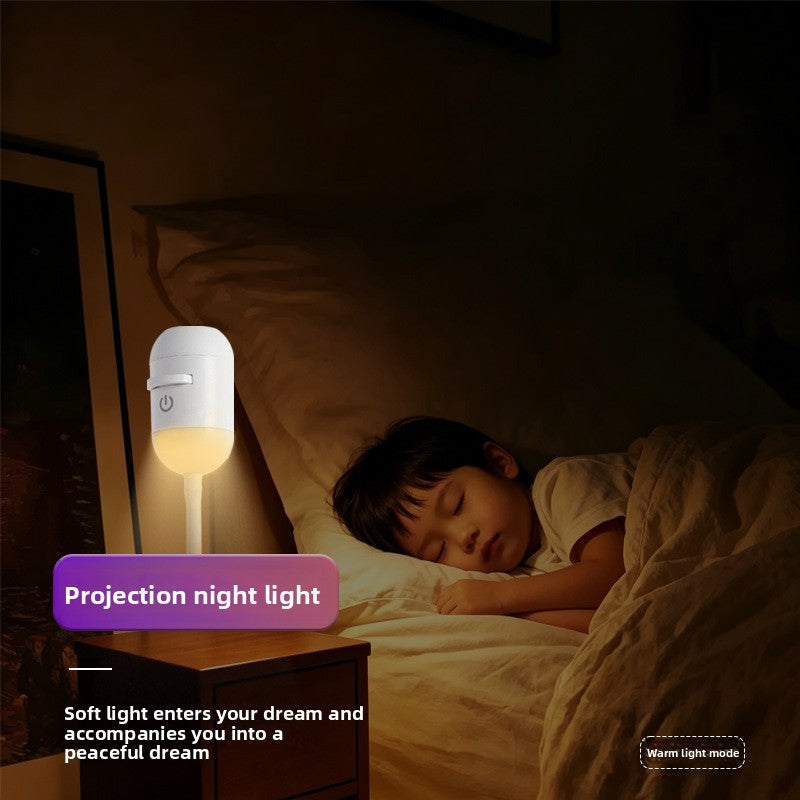 Mini Projection Night Light with Adjustable Brightness