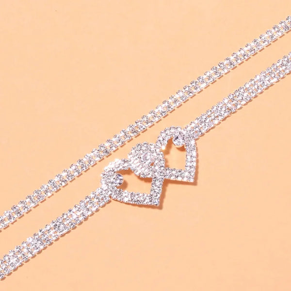 Gleaming Zirconia Anklet Charm