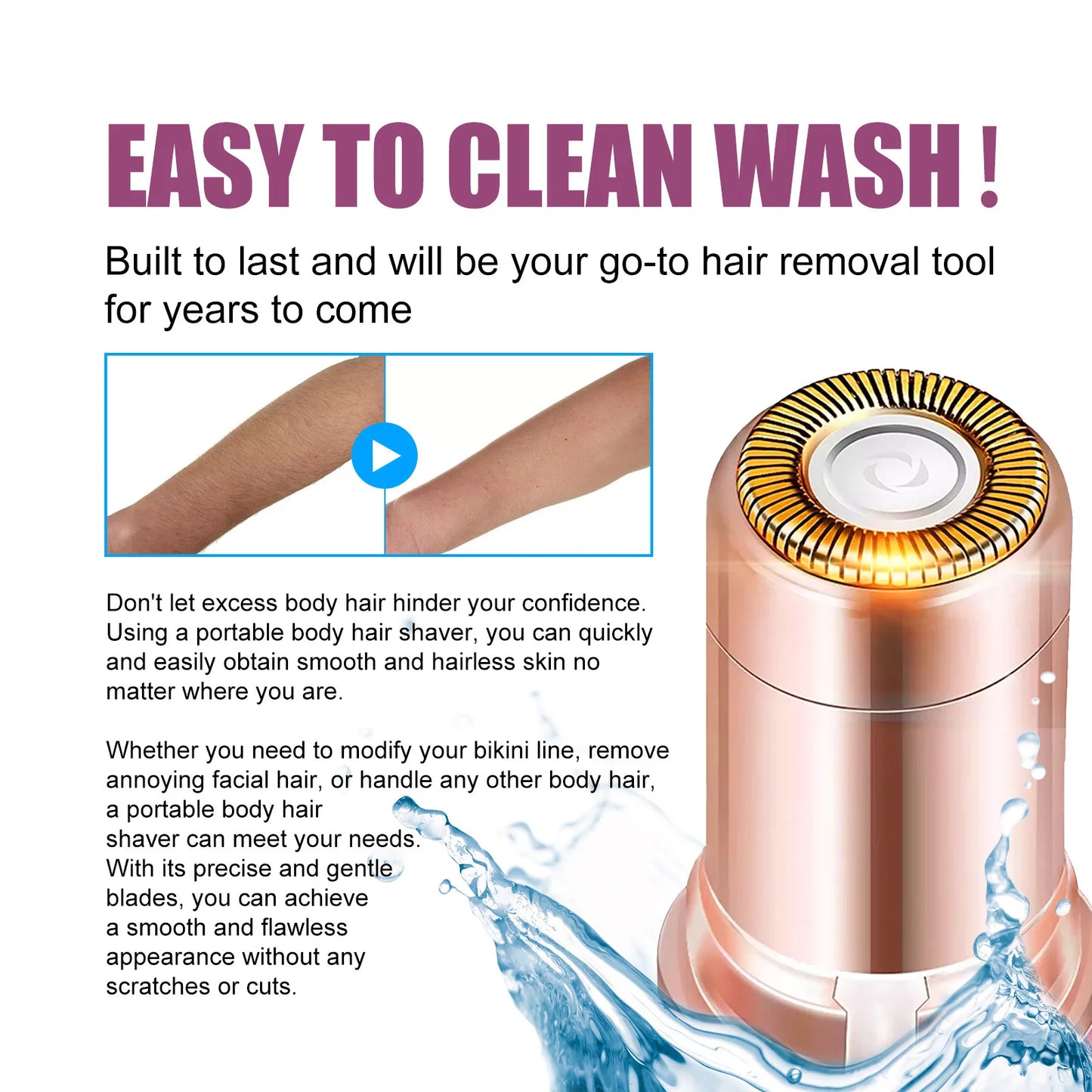 New Electric Facial Hair Removal Epilator Eyebrow Lipstick Shape Painless Facial Sensitive Areas Bikini Depilator Shaver Trimmer