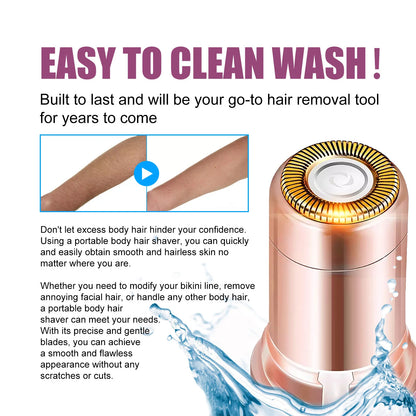 New Electric Facial Hair Removal Epilator Eyebrow Lipstick Shape Painless Facial Sensitive Areas Bikini Depilator Shaver Trimmer