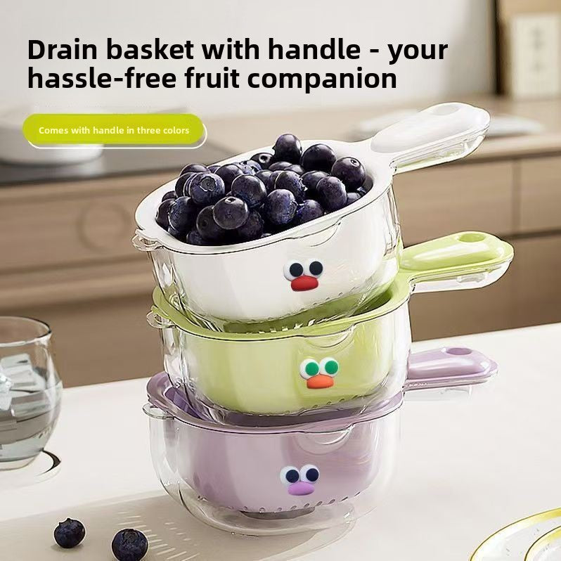 Double-Layer Fruit Vegetable Washing Drainage Basket