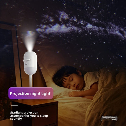 Mini Projection Night Light with Adjustable Brightness